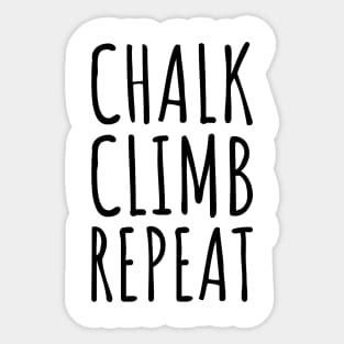 Chalk Climb Repeat Sticker